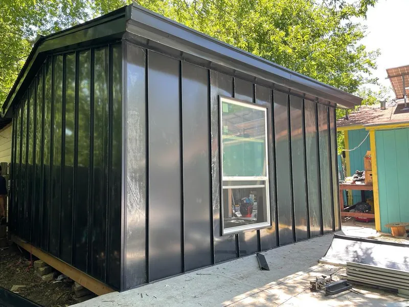 Black standing seam metal wall panels for Metal Roof Installation in Park City